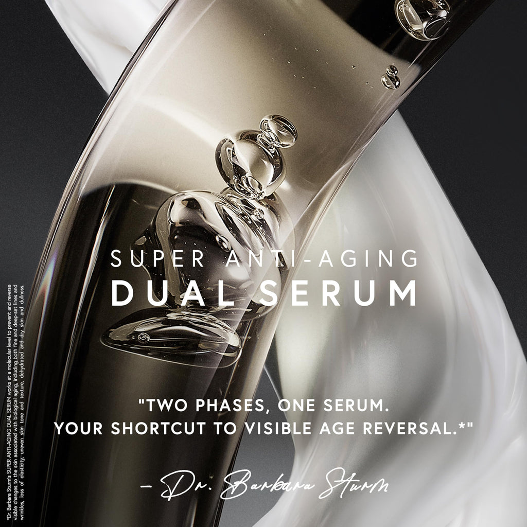 Dr. Barbara Sturm Super Anti Aging Dual Serum 1.7 Fl Oz – Hydrating Peptide & Ceramide Facial Serum