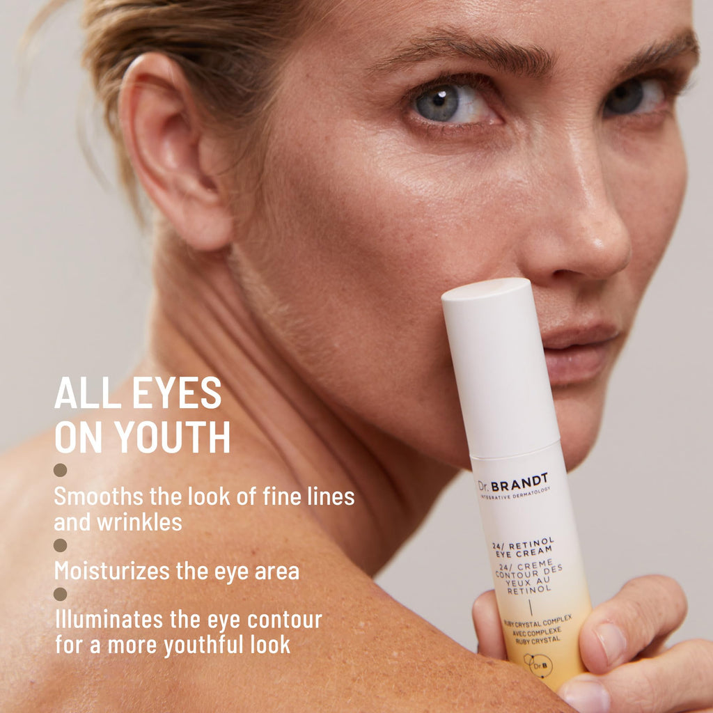 Dr. Brandt Bright This Way 24/7 Retinol Eye Cream – 0.5 oz x2 | Smooths Fine Lines & Illuminates Eye Area