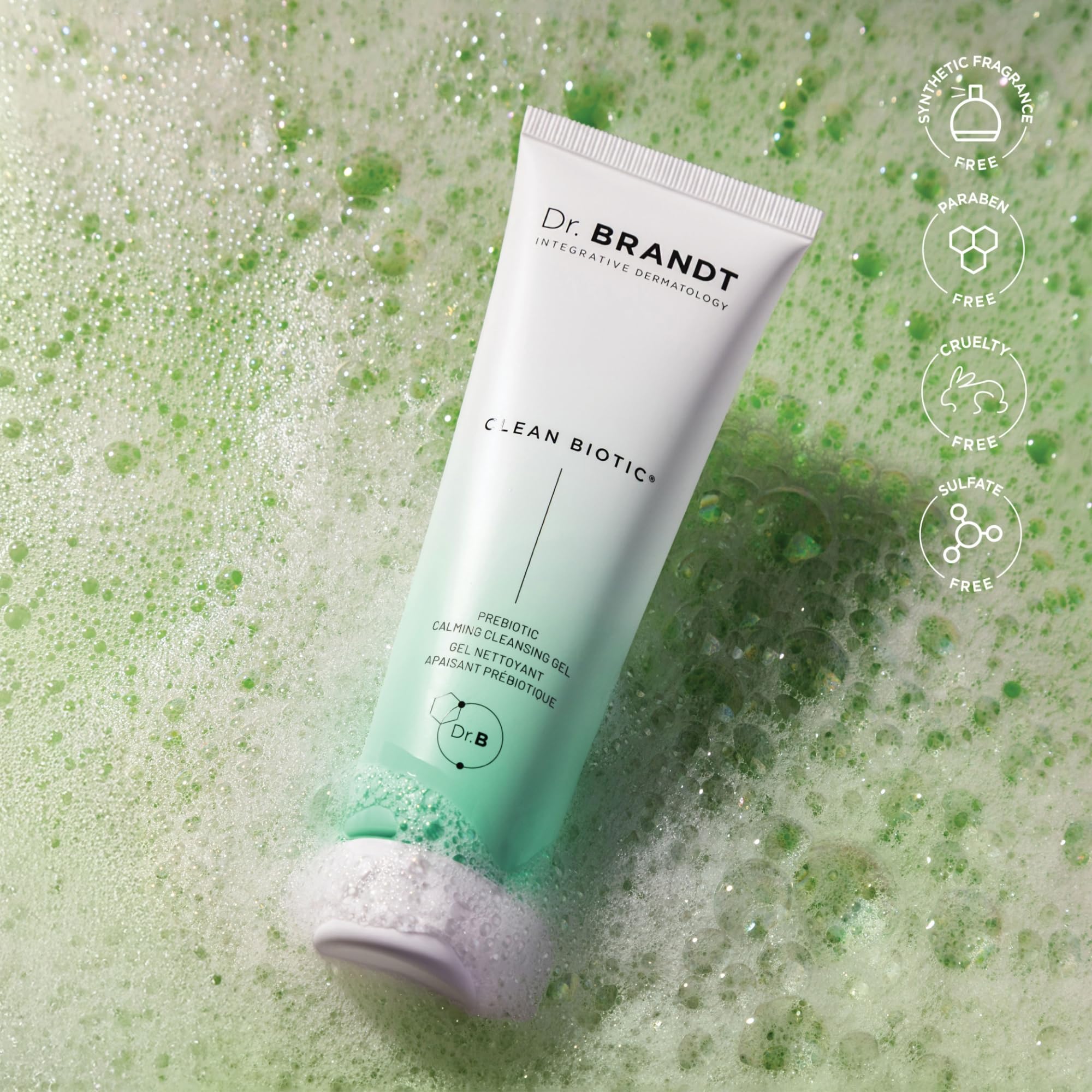 Dr. Brandt Clean Biotic Yogurt Cleanser | pH-Balanced, Melt Away Dirt (2-Pack)