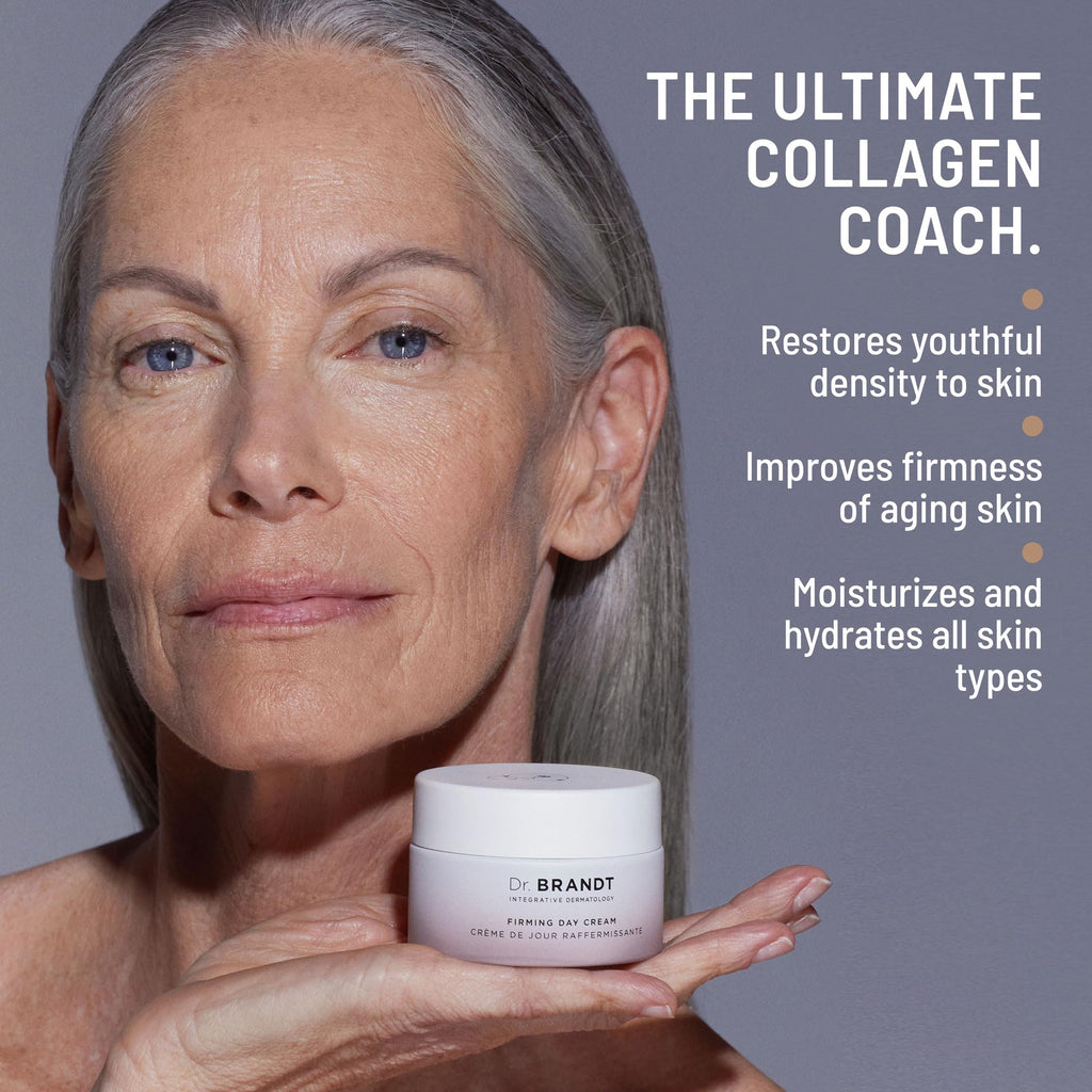 Dr. Brandt Dare to Age Firming Day Cream — Collagen-Boosting Moisturizer with Rose Fragrance (1.7 oz, Pack of 2)