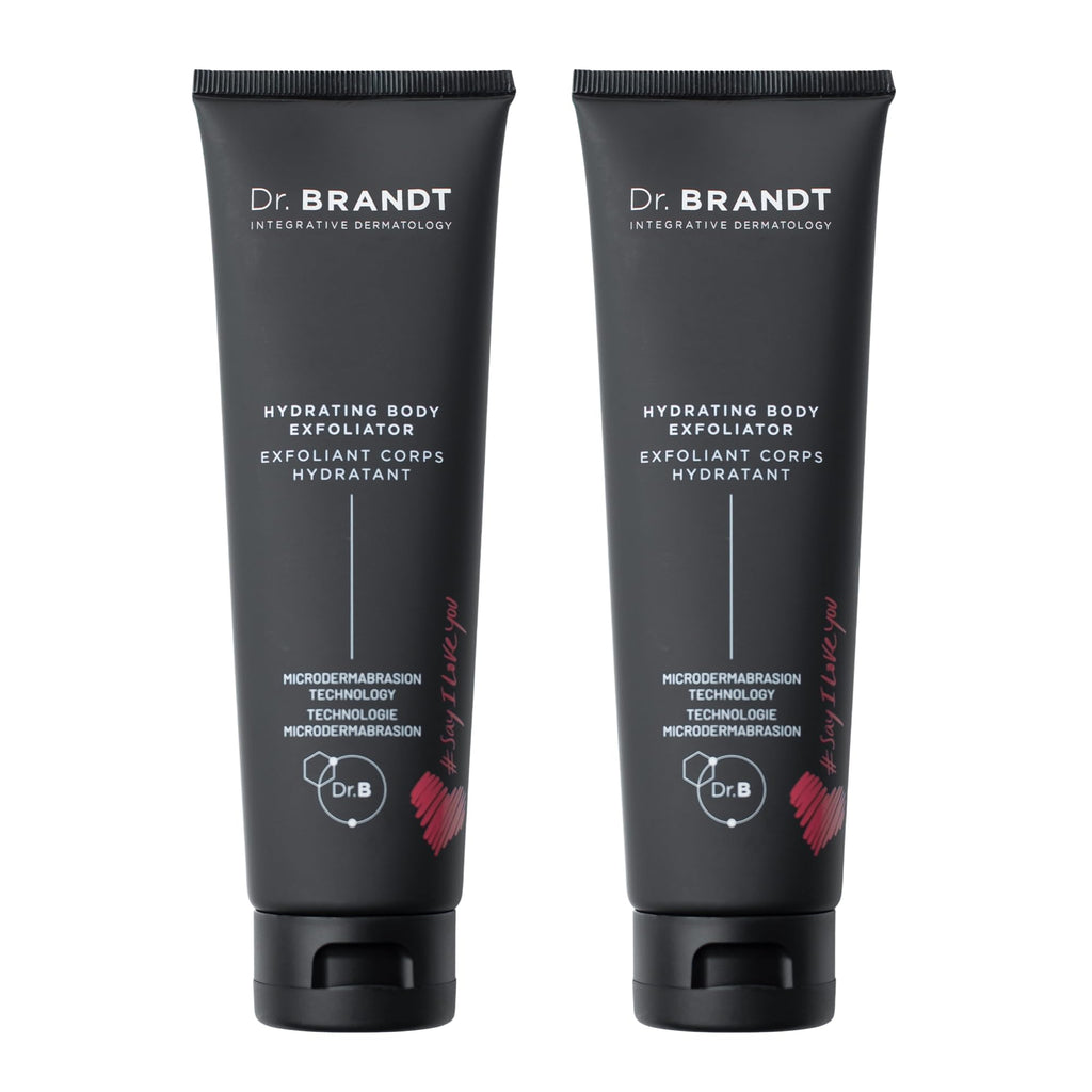 Dr. Brandt Microdermabrasion Hydrating Body Exfoliator – Renew Rough, Dry Skin (4.2 oz, Pack of 2)