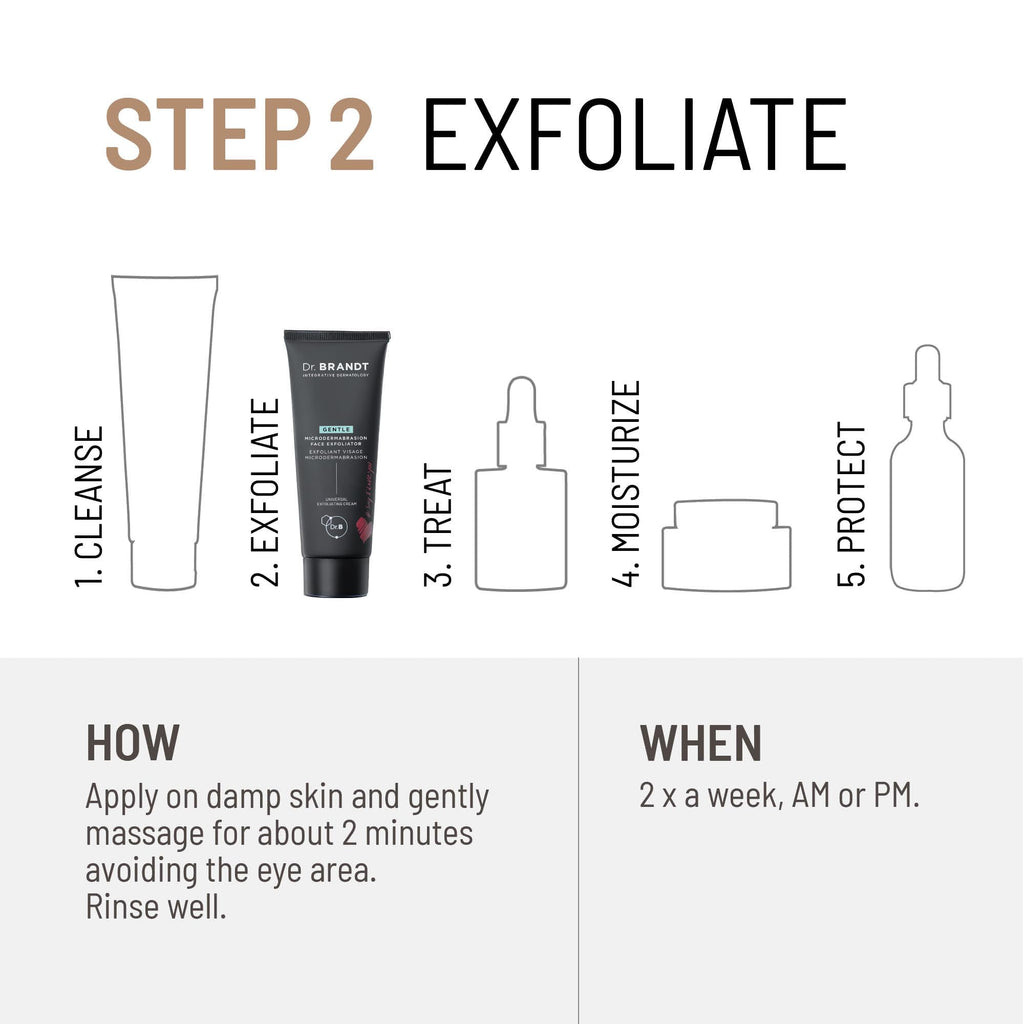 Dr. Brandt Microdermabrasion Renewing Face Exfoliator – 2-Pack, Smooth Texture