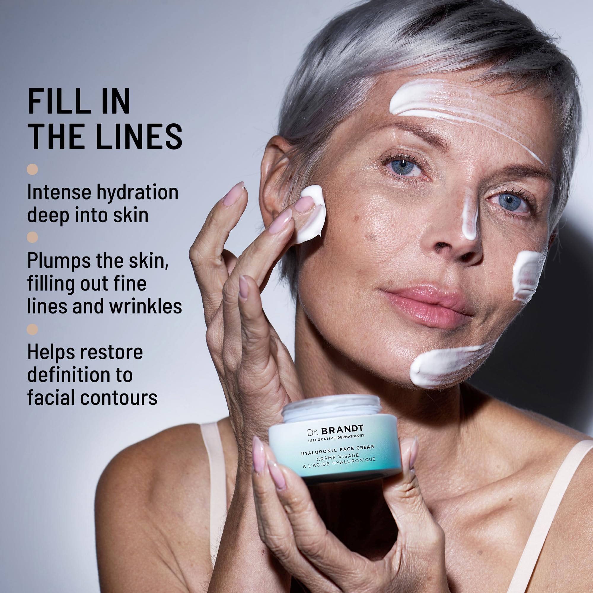 Dr. Brandt Needles No More Hyaluronic Face Cream – Long-Lasting Hydration for Dehydrated Skin | 1.7 oz Pack of 2