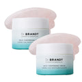 Dr Brandt Needles No More Neck Tightening Cream Lifts and Firms with Rose Quartz Gua Sha Tool 1.7 oz Pack of 2