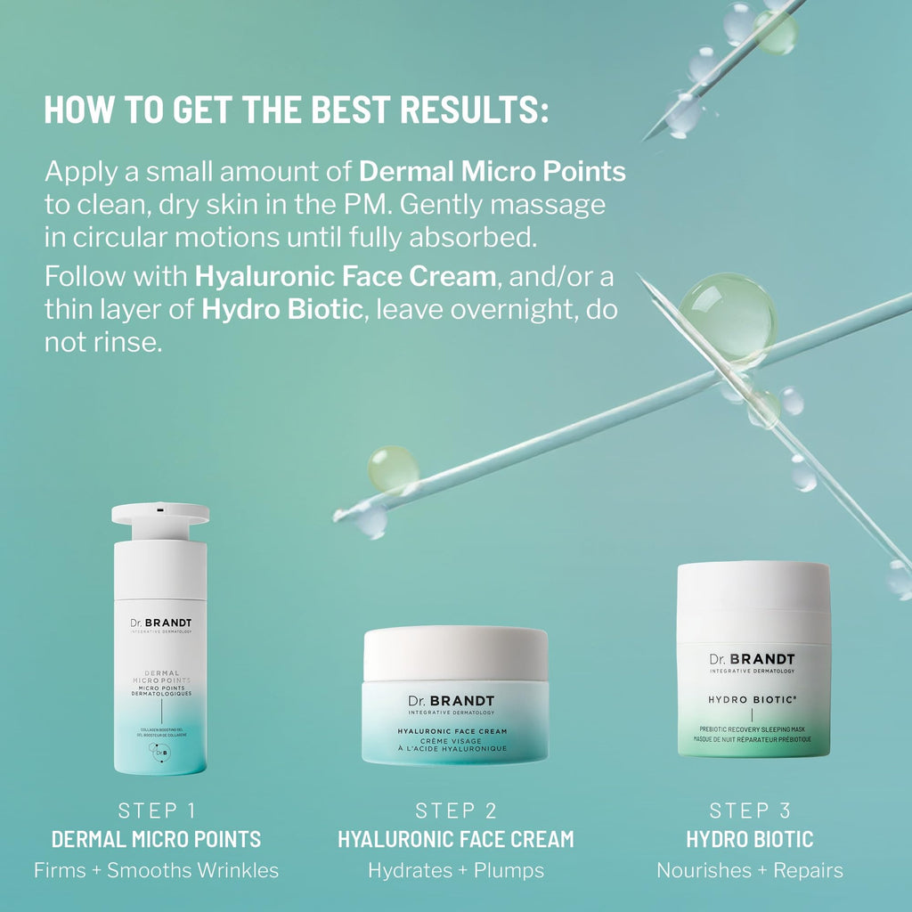 Dr. Brandt Needles No More Dermal Micro Points – Intensive Skin-Lifting Gel for Texture & Fine Lines | 1.0 oz