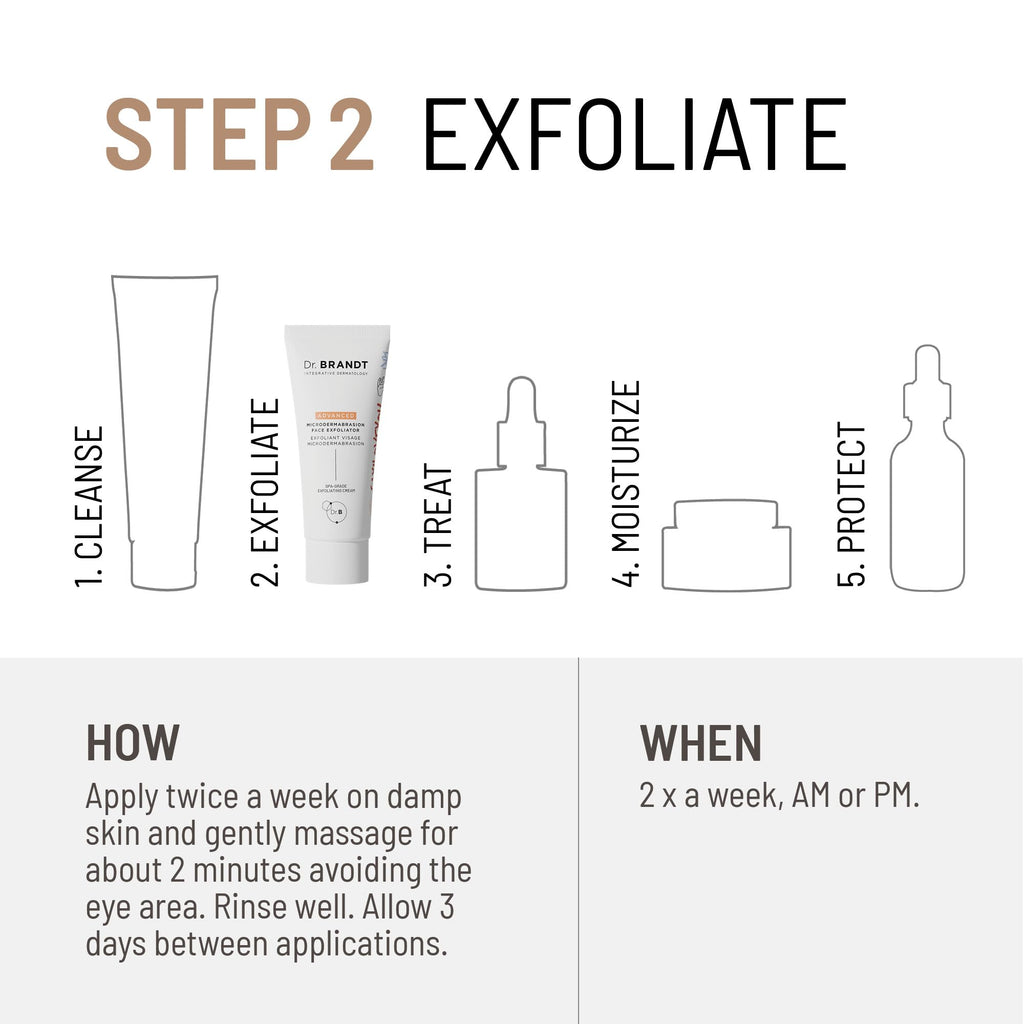 Dr. Brandt Advanced Microdermabrasion Face Exfoliator – Refines Texture & Evens Skin Tone | 2 oz