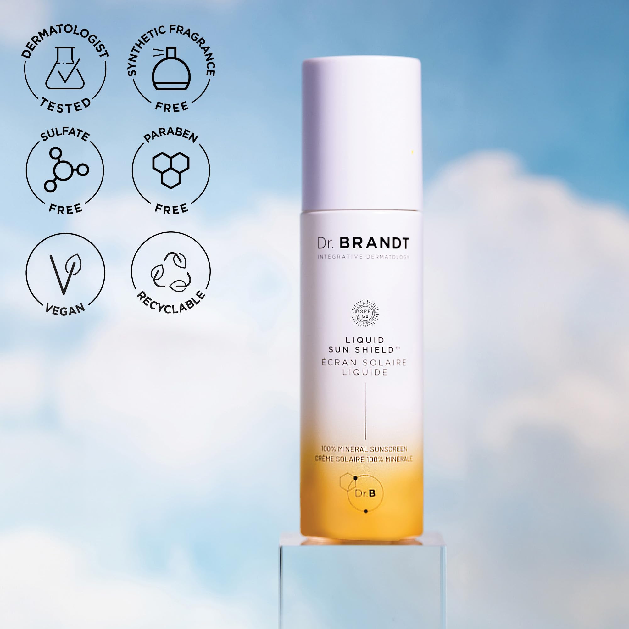 Dr. Brandt Skincare BTW Liquid Sun Shield SPF 50 – Mineral Sunscreen