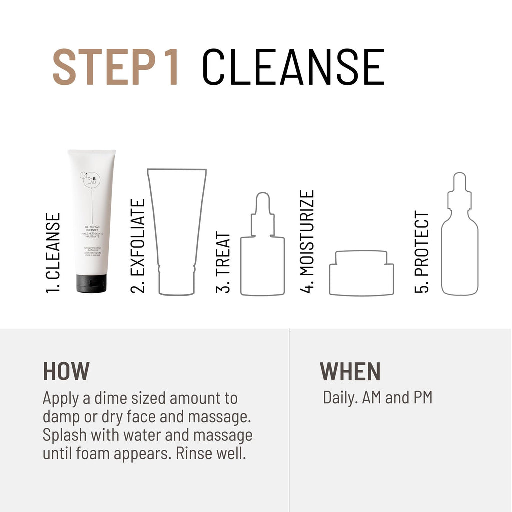 Dr. Brandt Dr. B Lab Oil-To-Foam Cleanser – Hydrating Double-Cleansing, 4.2 fl oz (Pack of 2)