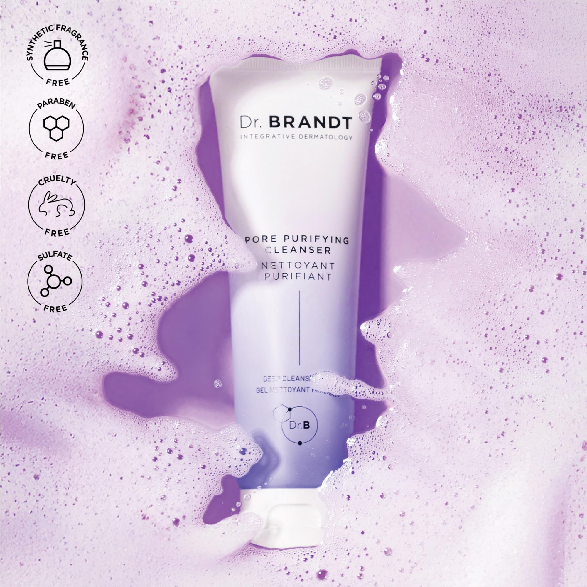 Dr. Brandt Pores No More Pore Purifying Cleanser – Non-Drying Gel, Pack of 2 (3.5 fl oz Each)