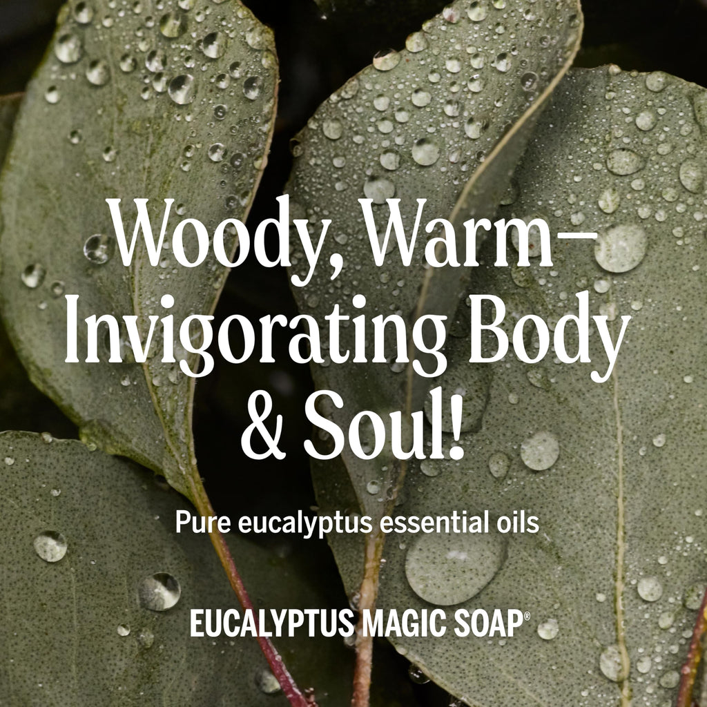 Dr. Bronner's Eucalyptus Pure-Castile Magic Soap Liquid (1 Gallon) – Regenerative Organic Oils, 18-in-1 Uses