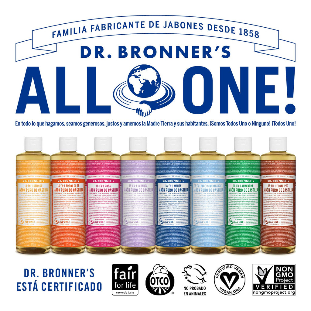 Dr. Bronner's Organic Cherry Blossom Liquid Castile Soap – 16 oz