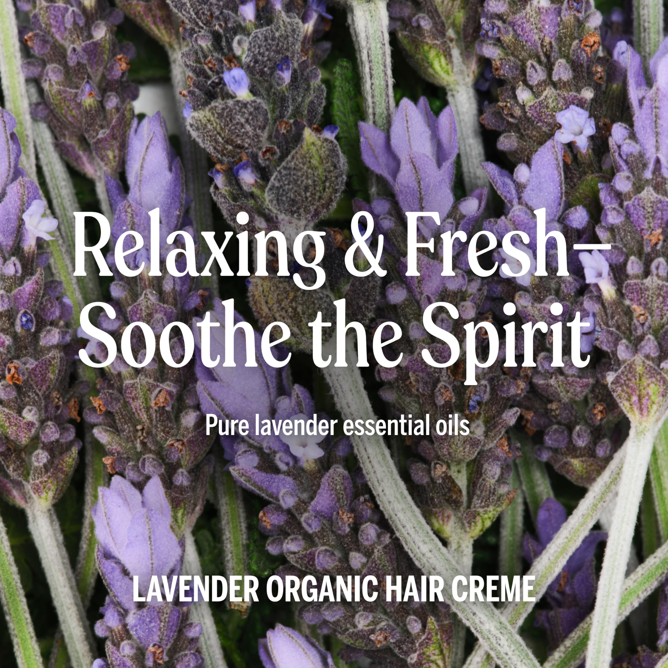 Dr. Bronner's Organic Hair Crème Lavender Coconut – Leave-In Conditioner & Styling Cream (6oz, 2-Pack)