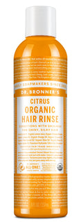 Dr. Bronner's Organic Hair Rinse – Citrus Orange, 8 oz | Lightweight Conditioning for Smooth Hair