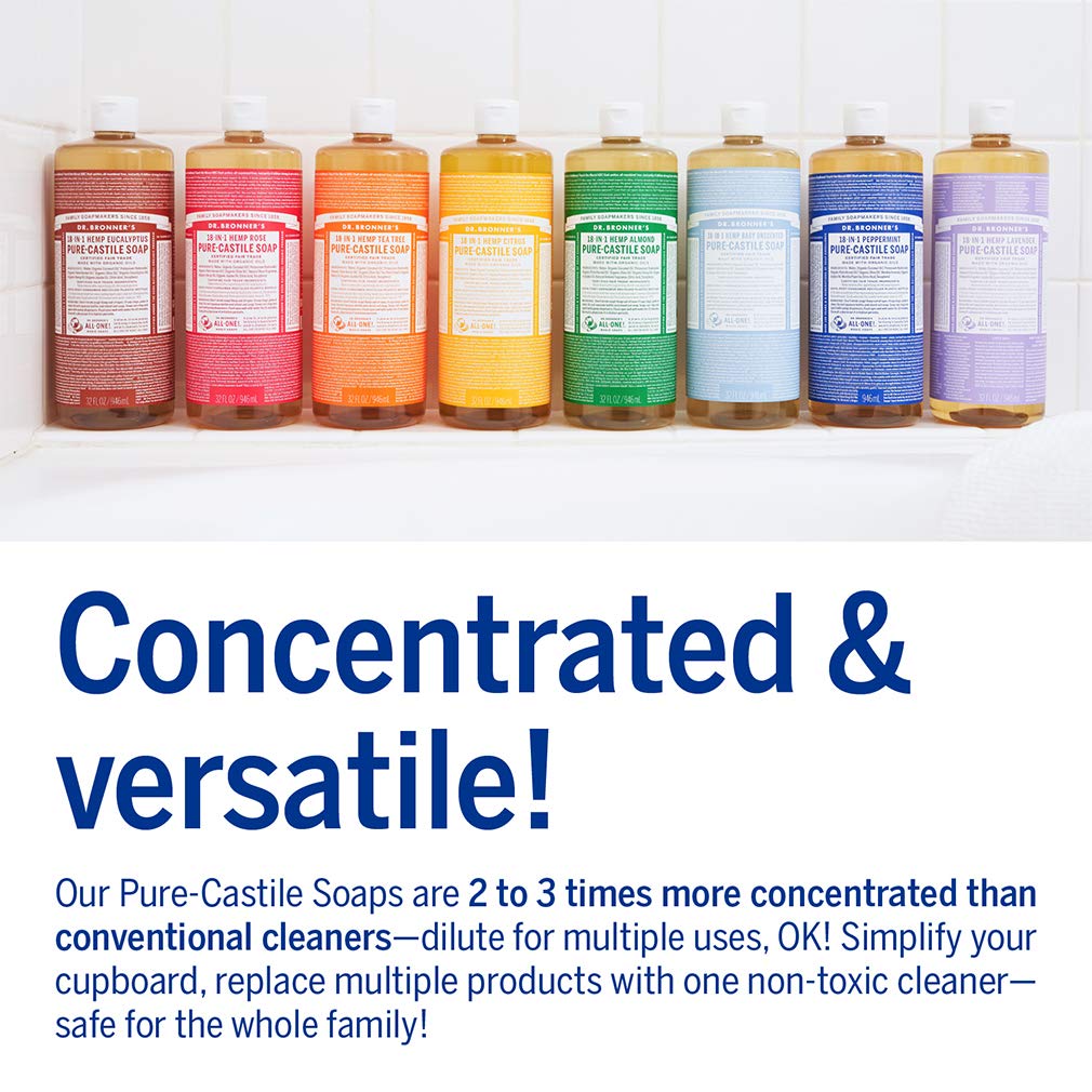 Dr. Bronner's Pure-Castile Lavender Bundle – 32oz + 2oz Travel Bottle