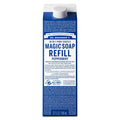 Dr. Bronner's Peppermint Pure-Castile Refill (32oz) – Regenerative Oils, 86% Less Plastic
