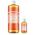 Dr. Bronner's Pure-Castile Tea Tree Soap Bundle – 32oz Bottle + 2oz Travel Bottle