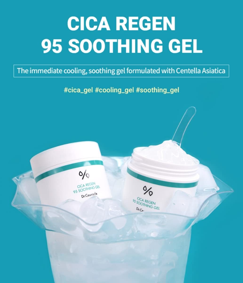 Dr.Ceuracle Cica Regen 95 Soothing Gel 110g – Cooling, Lightweight Moisture for Sensitive Skin