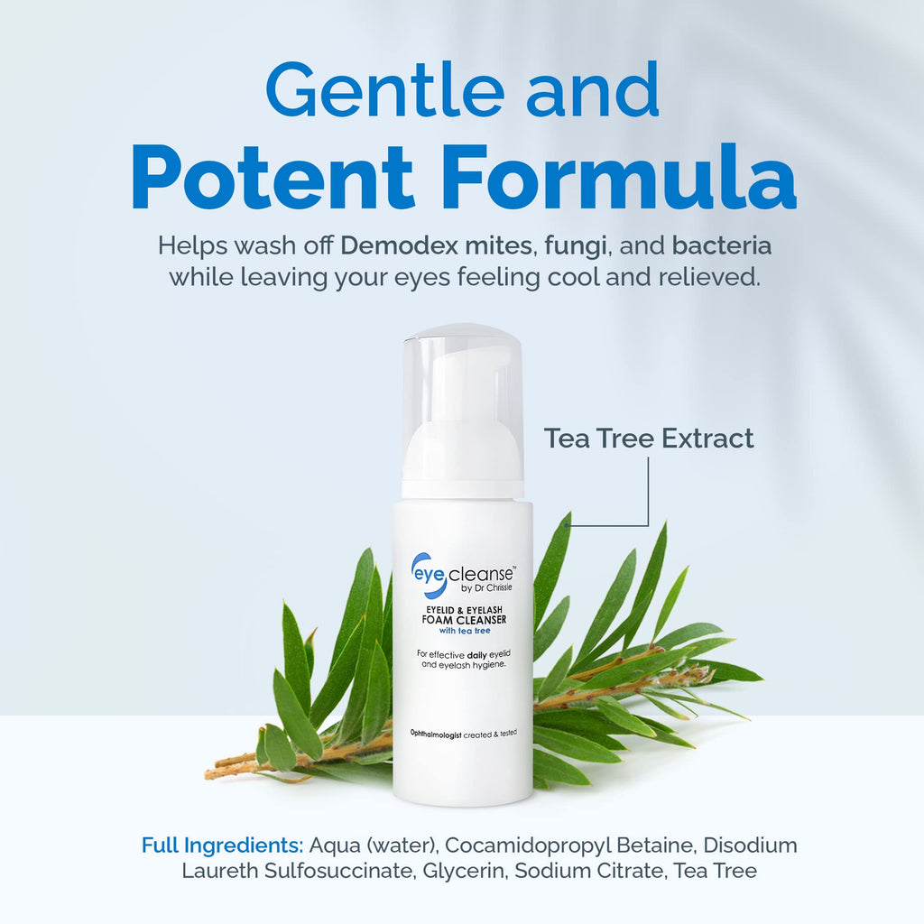 Dr Chrissie All-in-One Eyelid & Eyelash Cleanser for Extensions – EyeCleanse, 50 ml