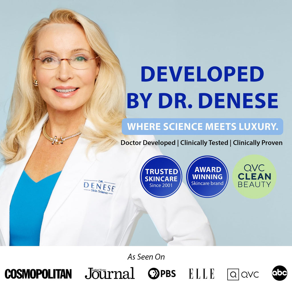 Dr. Denese SkinScience Advanced Firming Facial Pads – 100 Count | Glycolic Exfoliant with Peptides & Aloe