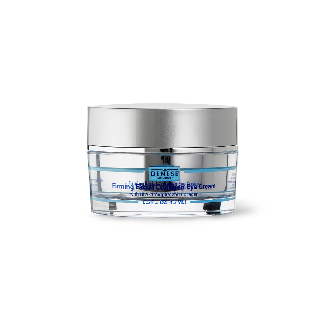 Dr. Denese SkinScience Firming Eye Cream 0.5oz – Collagen, Hyaluronic Acid & Peptides (Travel Size)