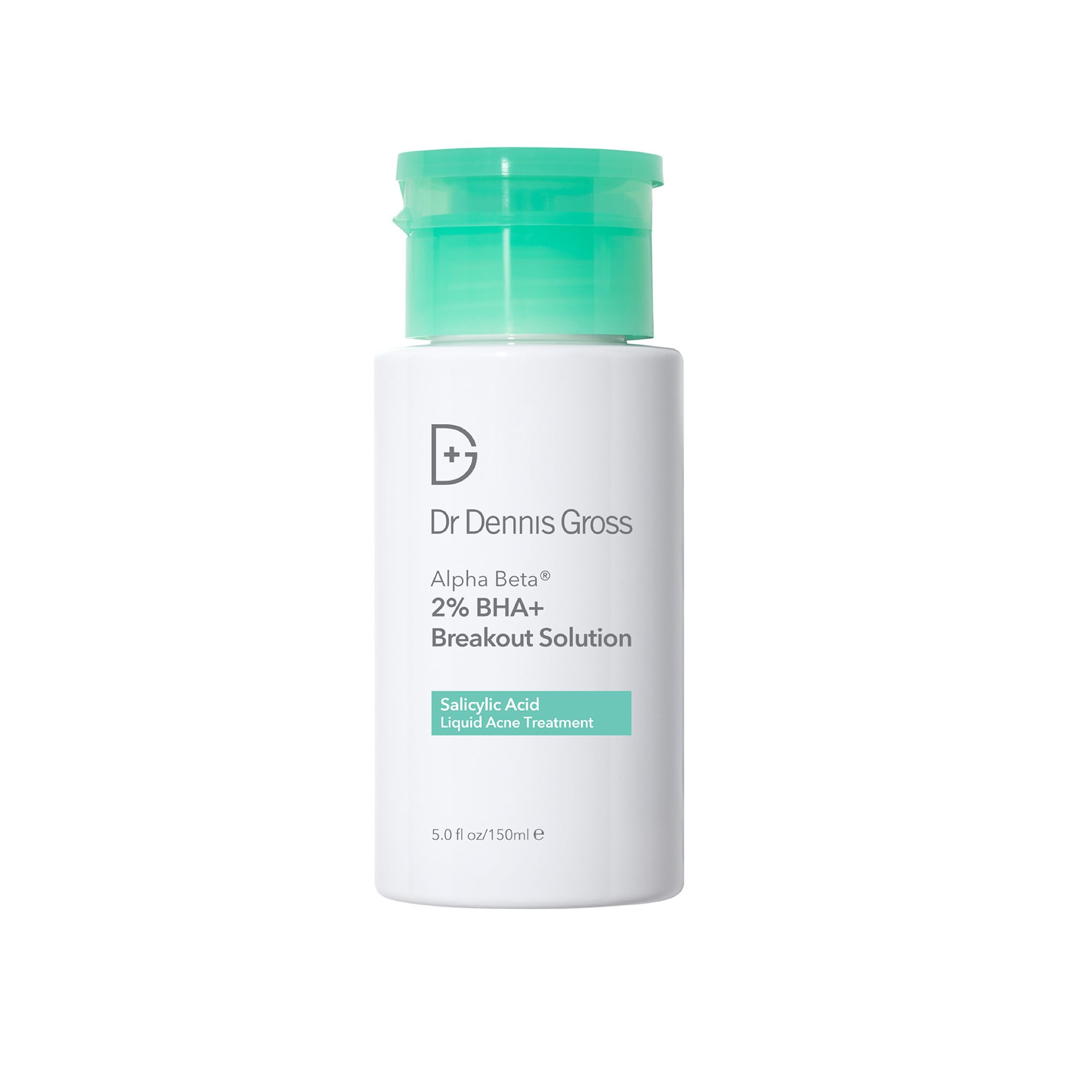 Dr Dennis Gross Alpha Beta 2% BHA+ Breakout Solution – Minimize Pores, Clear Breakouts | 5 oz
