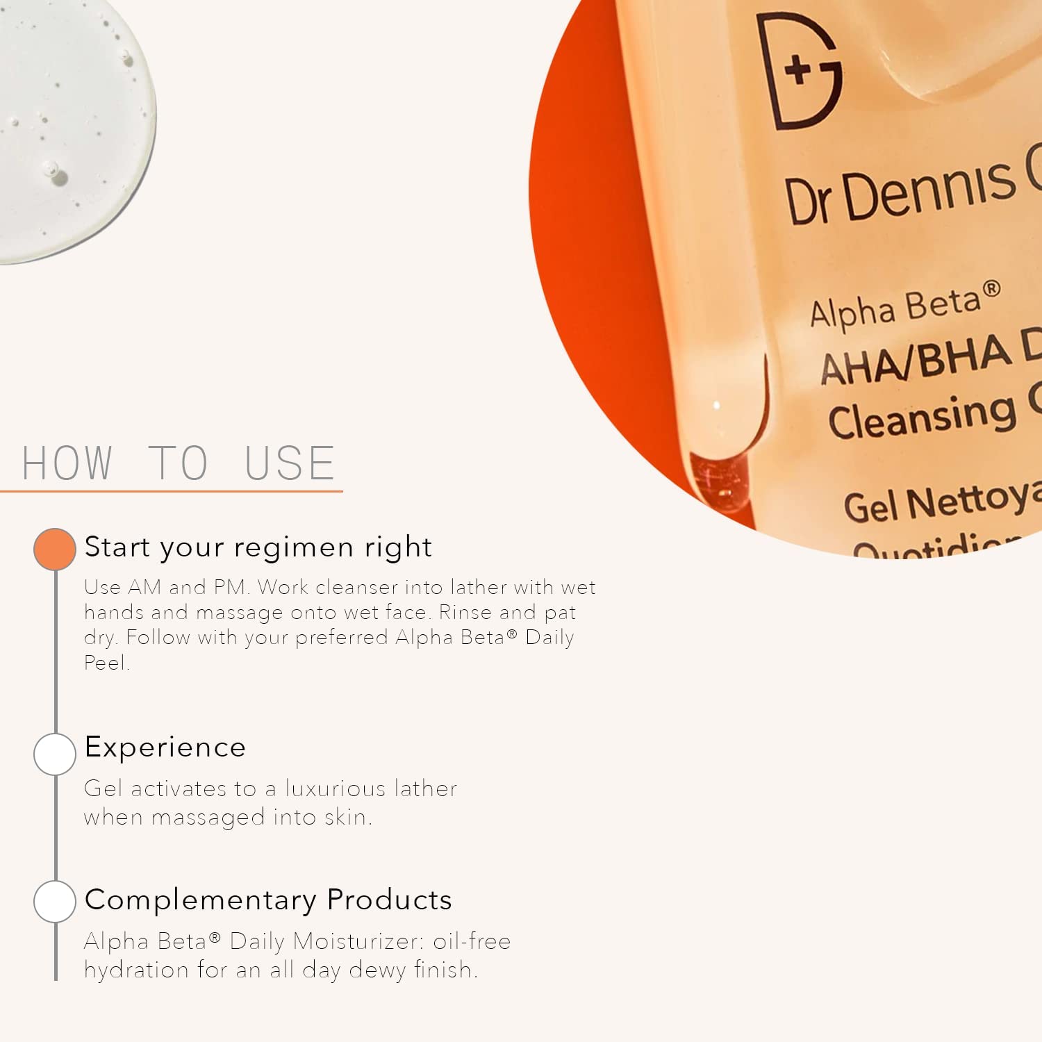 Dr Dennis Gross Alpha Beta Daily Cleansing Gel – Purify Dull, Congested Skin