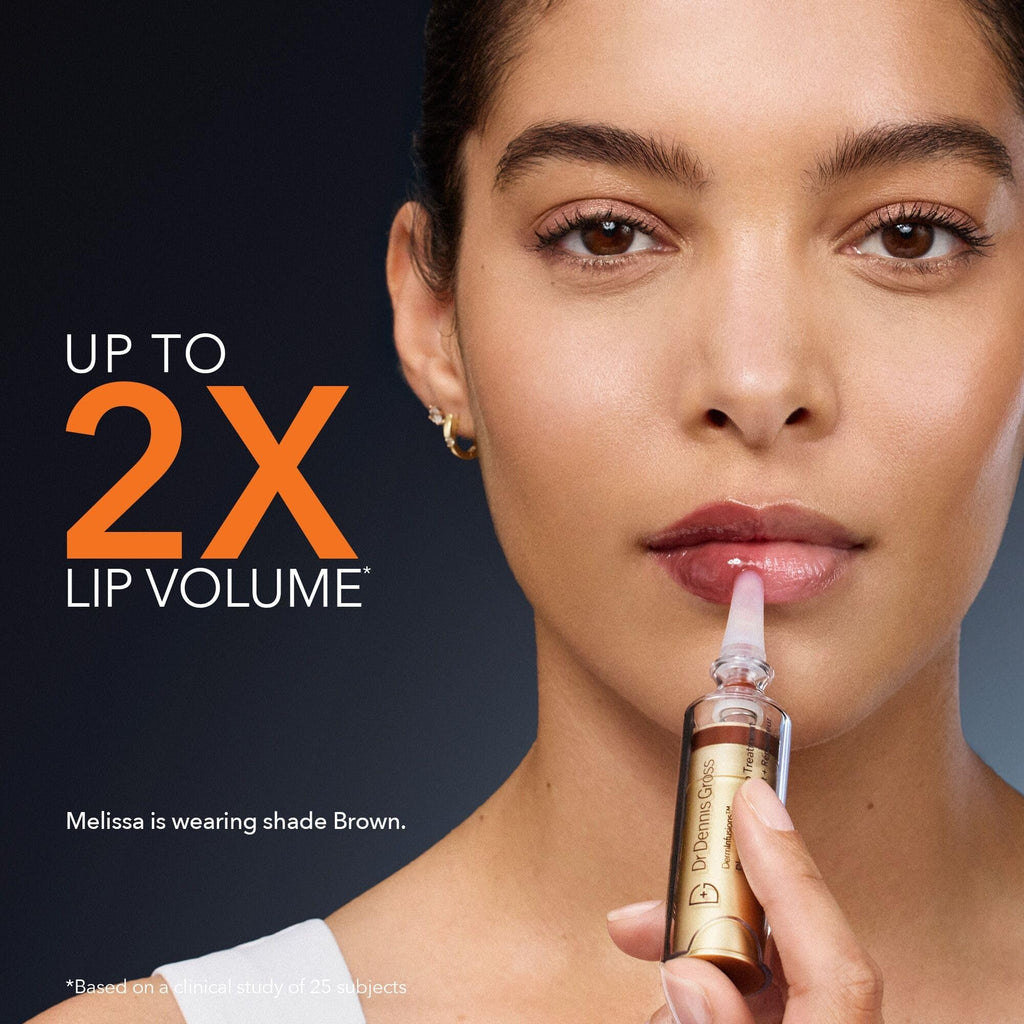 Dr Dennis Gross DermInfusions Plump + Repair Lip Treatment Clear – Hyaluronic Acid, Peptides, Barrier Repair