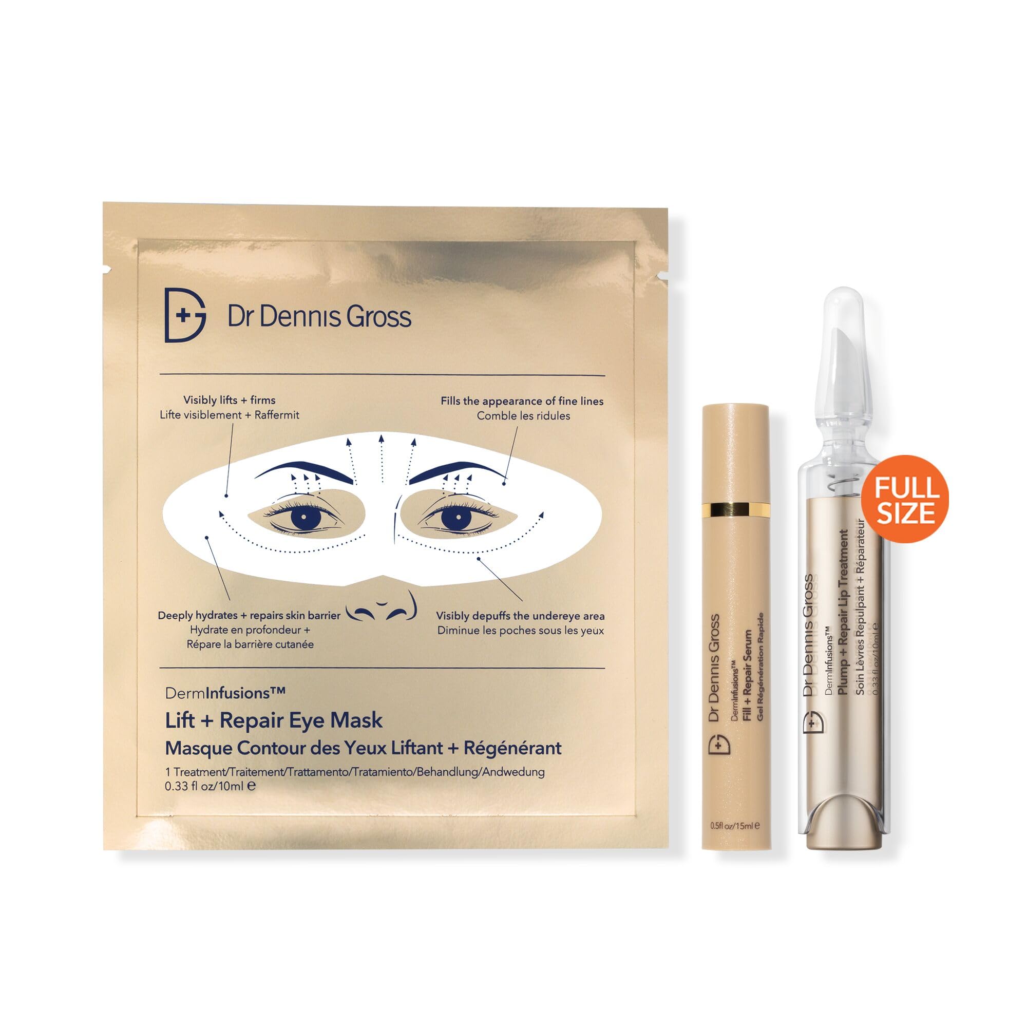 Dr Dennis Gross DermInfusions Discovery Kit – Plump, Fill & Repair Skincare Set