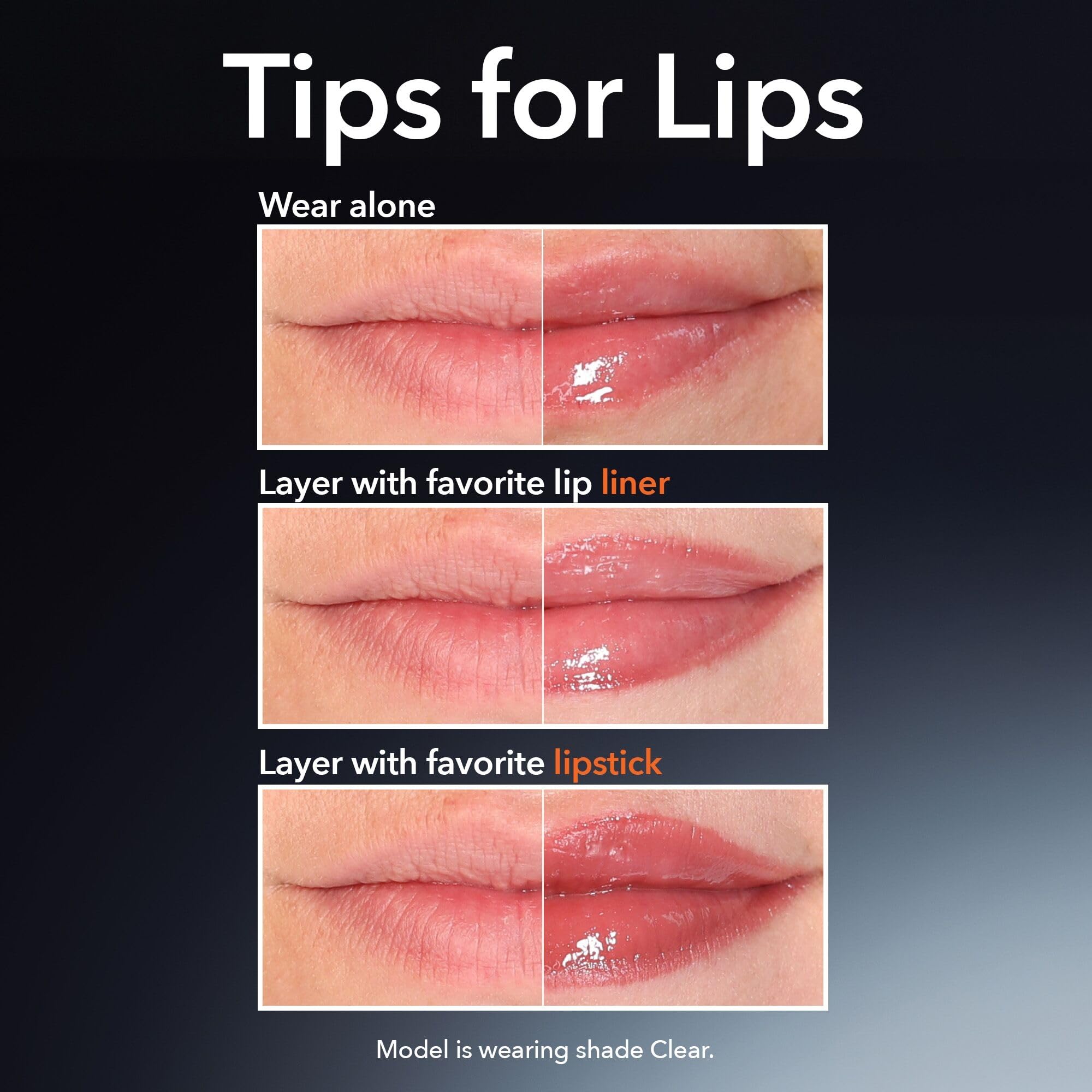 Dr Dennis Gross DermInfusions Plump + Repair Lip Treatment Clear – Hyaluronic Acid, Peptides, Barrier Repair