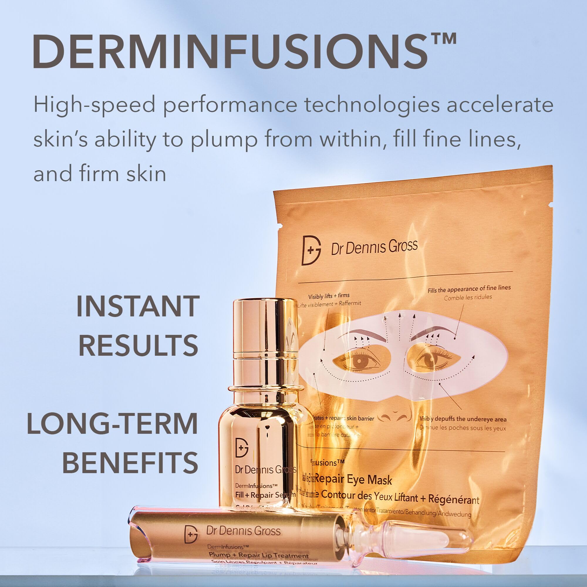 Dr Dennis Gross DermInfusions Discovery Kit – Plump, Fill & Repair Skincare Set