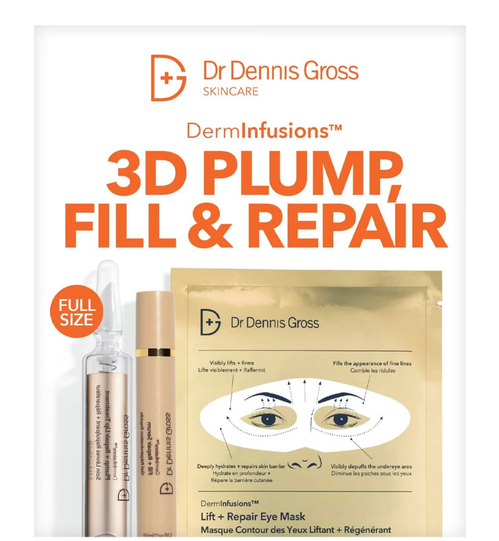 Dr Dennis Gross DermInfusions Discovery Kit – Plump, Fill & Repair Skincare Set