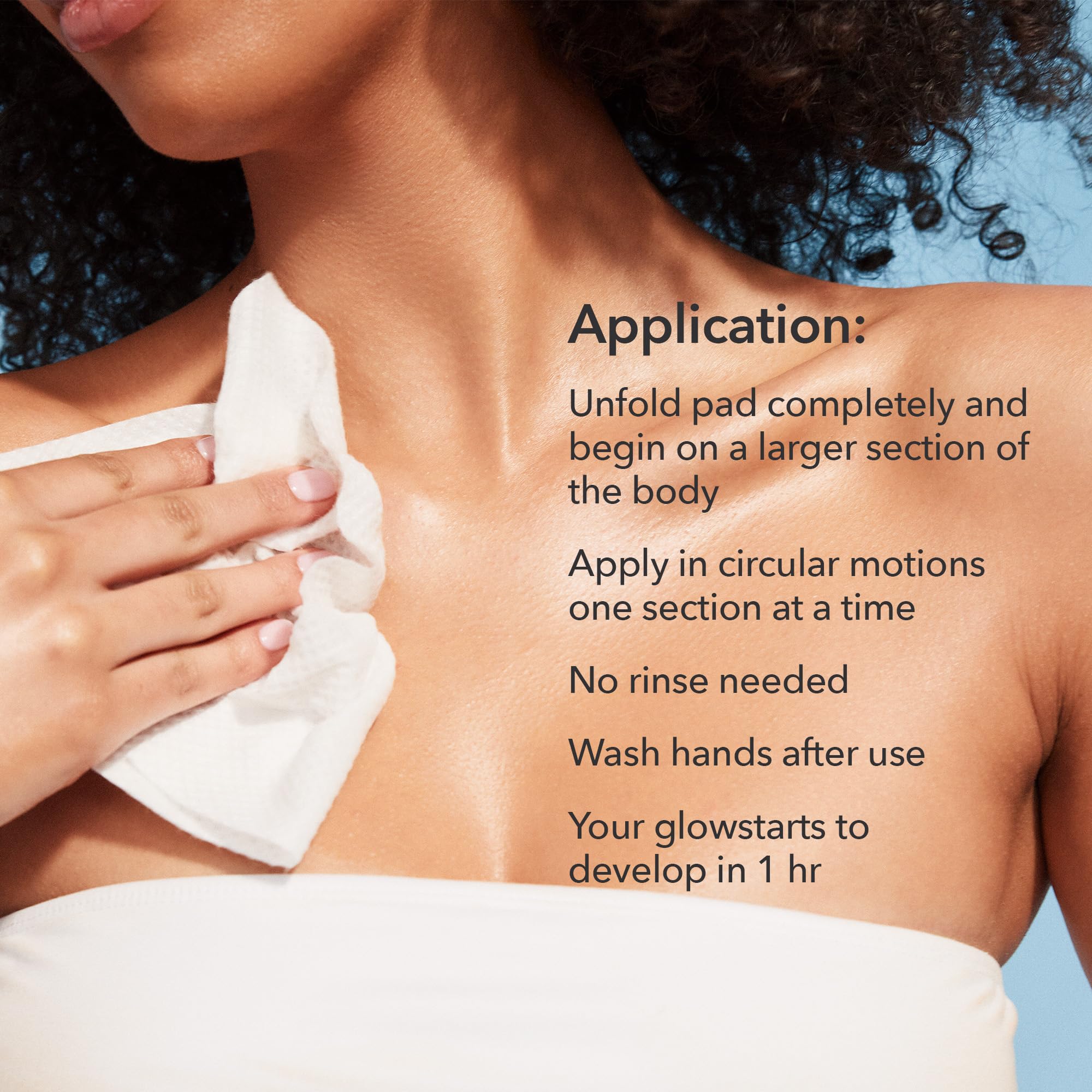 Dr Dennis Gross Glow Pad Body – Buildable Hydrating Self-Tanner Towelettes with AHAs/BHAs
