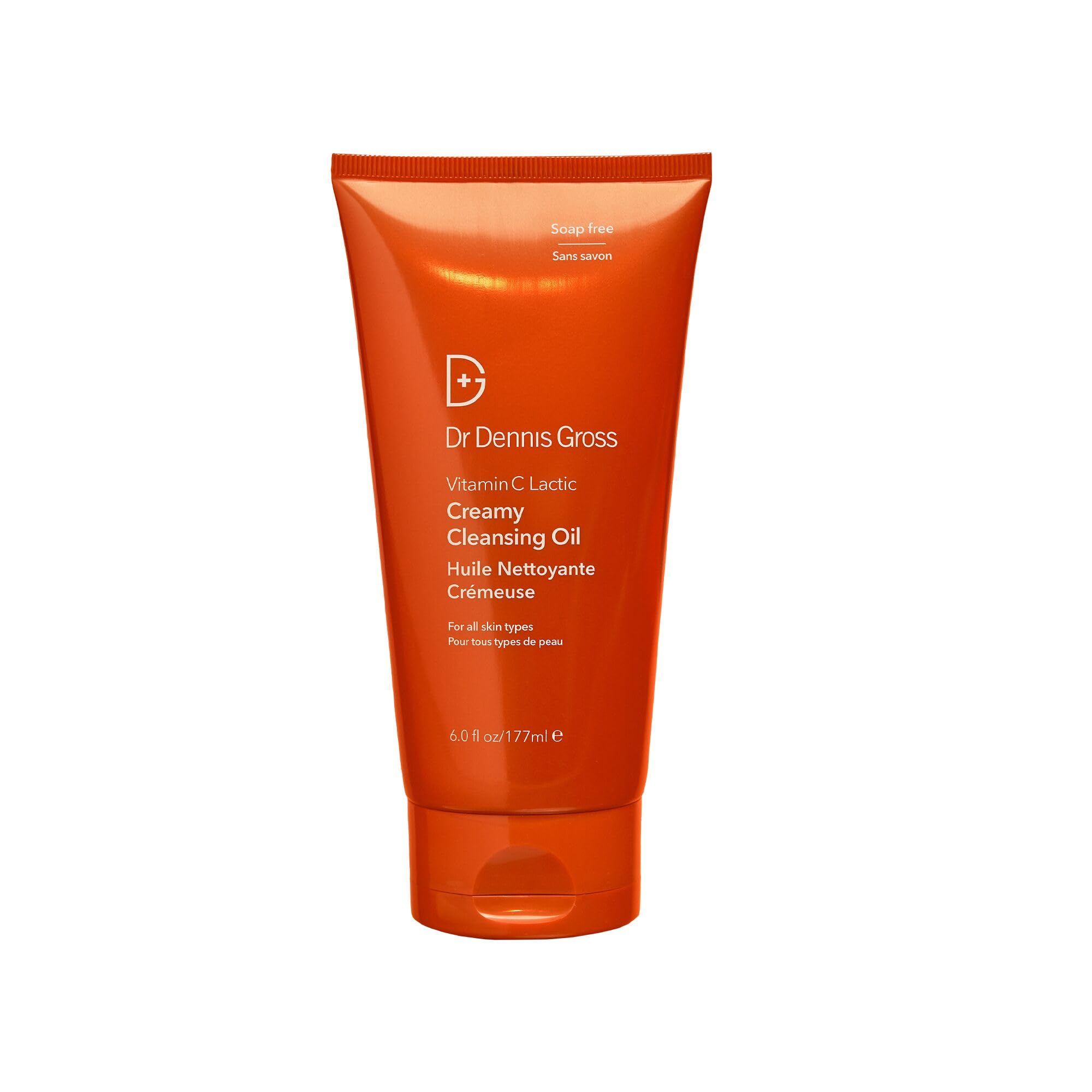 Dr Dennis Gross Vitamin C Lactic Creamy Cleansing Oil — Removes Makeup & SPF (6 oz)