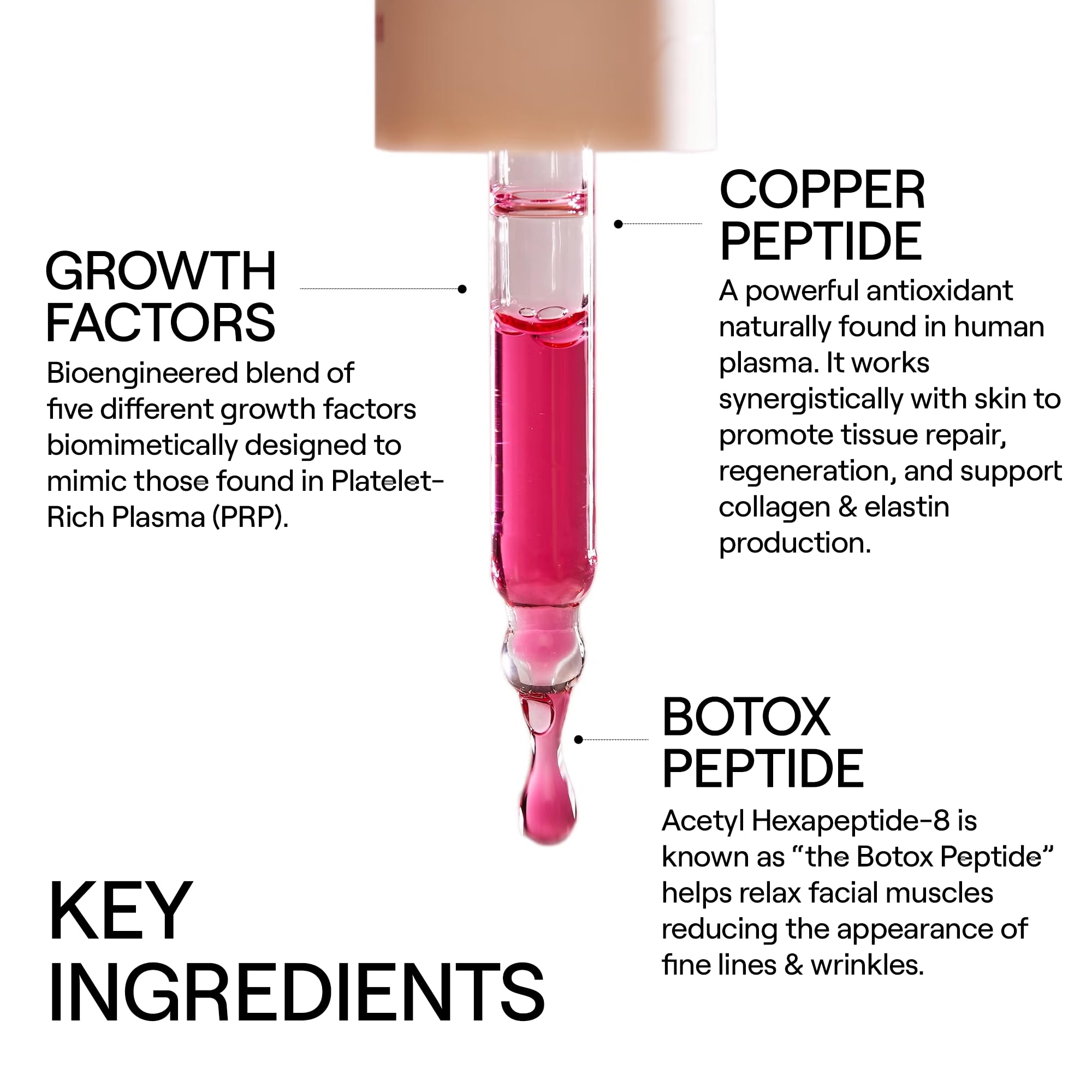 Dr. Diamond's Metacine InstaFacial Plasma Growth Factor Serum – PRP-Inspired, HA & Peptides, 1 oz
