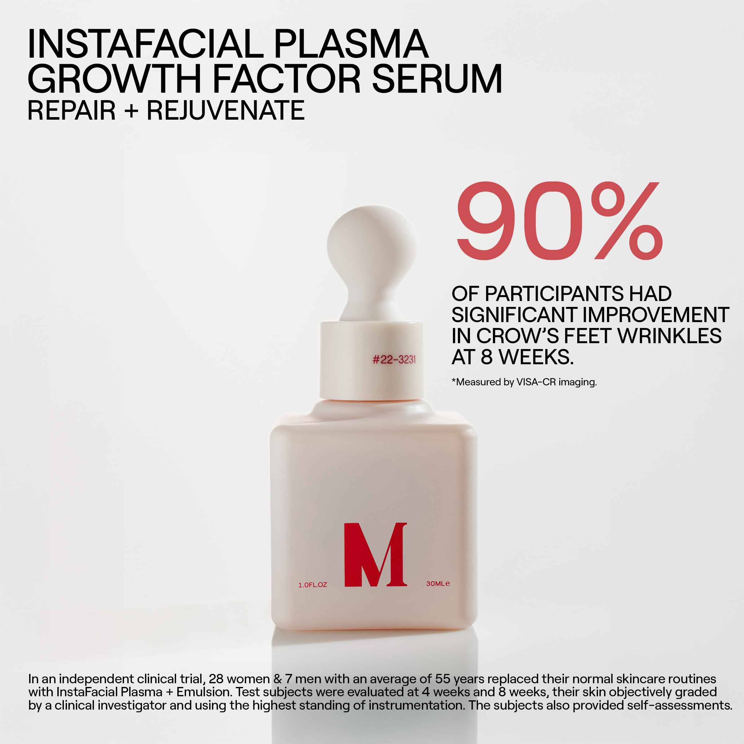 Dr. Diamond's Metacine InstaFacial Plasma Growth Factor Serum – PRP-Inspired, HA & Peptides, 1 oz