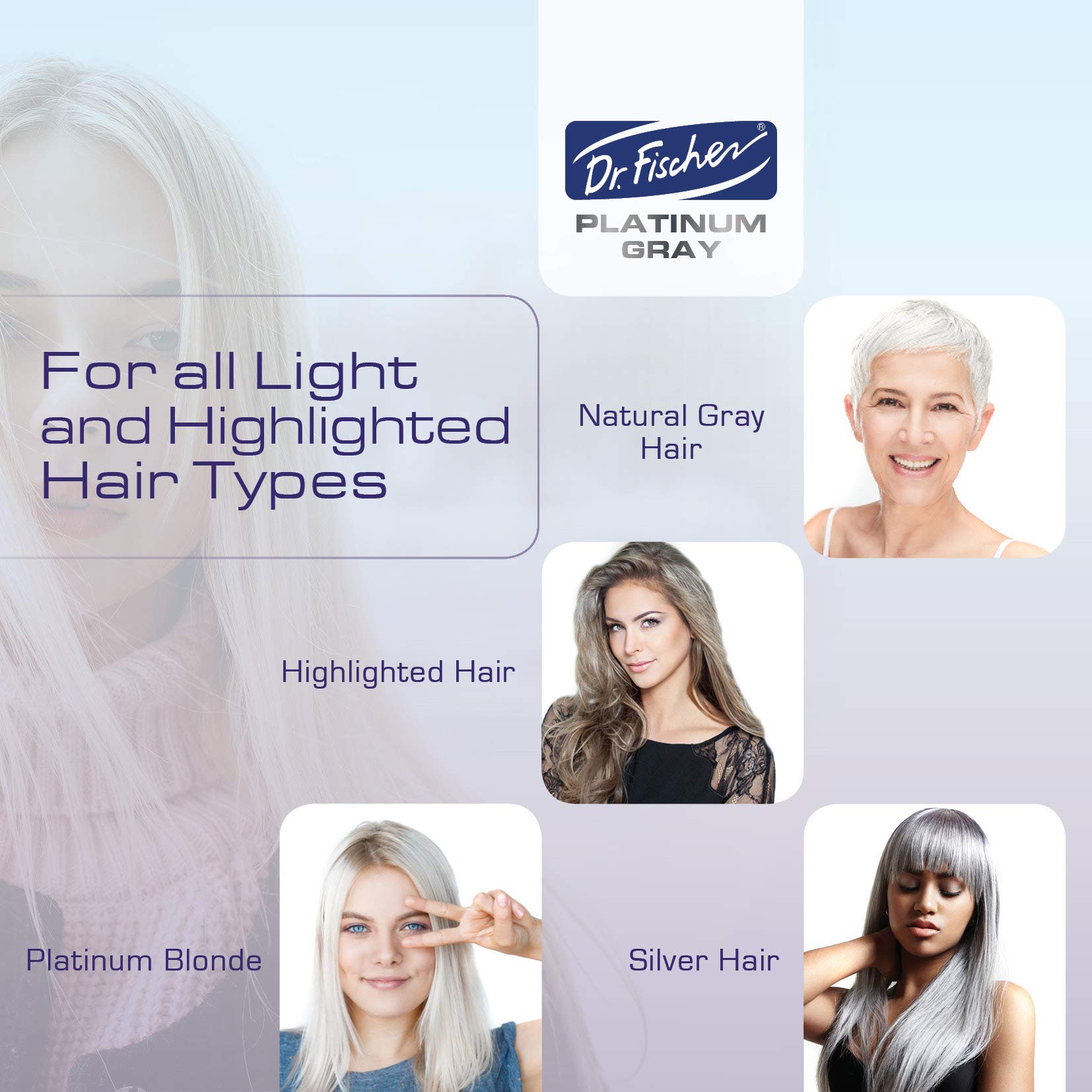 Dr. Fischer Purple Mask for Silver Perfection - Neutralizes Yellow Tones, Hydrates Gray Hair, Sulfate-Free