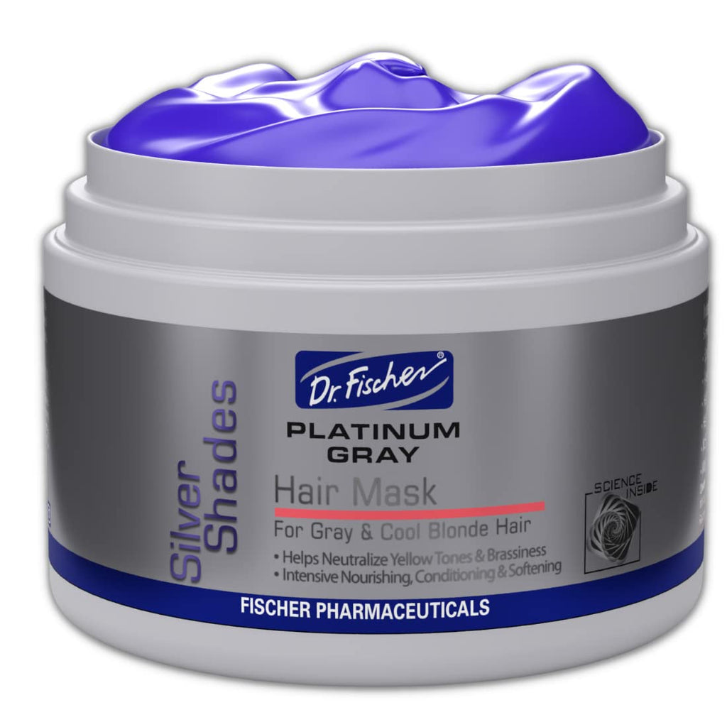 Dr. Fischer Purple Mask for Silver Perfection - Neutralizes Yellow Tones, Hydrates Gray Hair, Sulfate-Free
