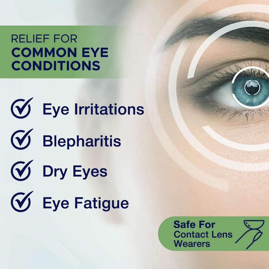 Dr. Fischer Tea Tree Oil Eyelid Cleanser – Gentle Tear-Free Eye Lid Scrub (Pack of 2)