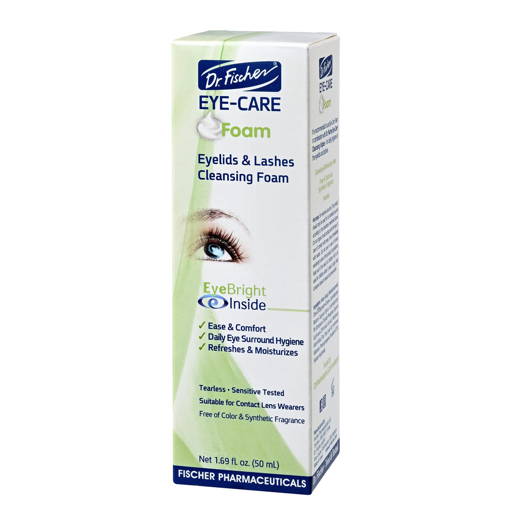 Dr. Fischer Tea Tree Oil Eyelid Cleanser – Gentle Tear-Free Eye Lid Scrub (Pack of 2)