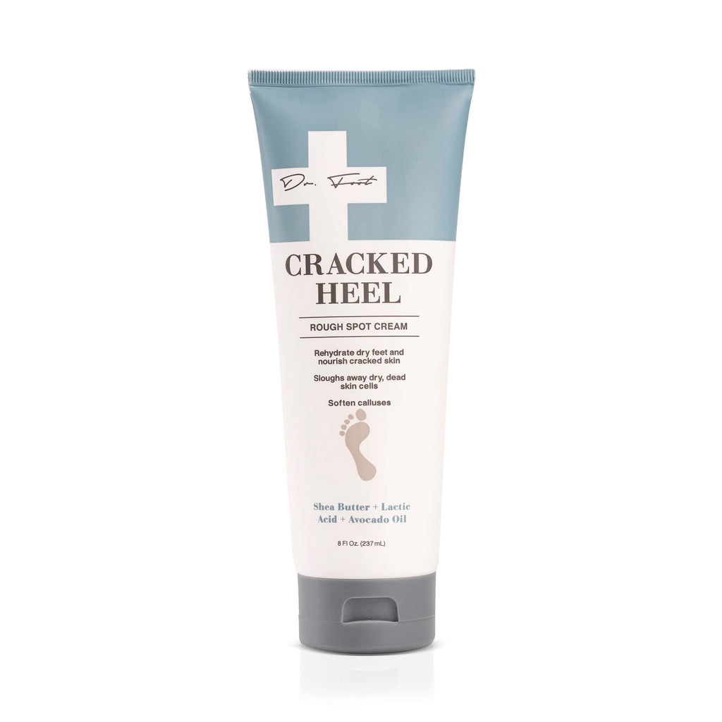 Dr. Foot Cracked Heel Repair Cream 8oz – Moisturizing Foot Lotion with Shea Butter & Lactic Acid