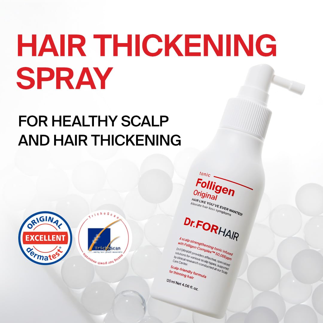 Dr.FORHAIR Folligen Tonic – Scalp Nourishment Serum for Fuller-Looking Hair (4.06 fl oz)