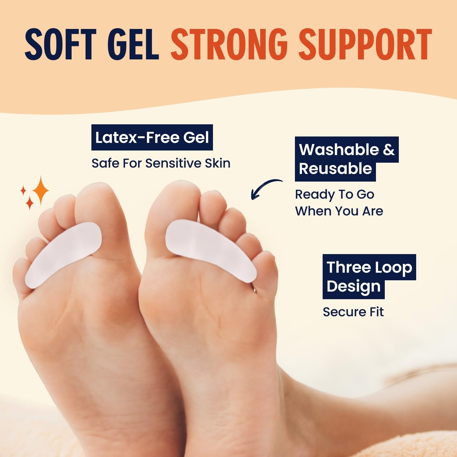 Dr. Frederick's Original Hammer Toe Corrector Gels – 2 Pairs for All-Day Toe Alignment