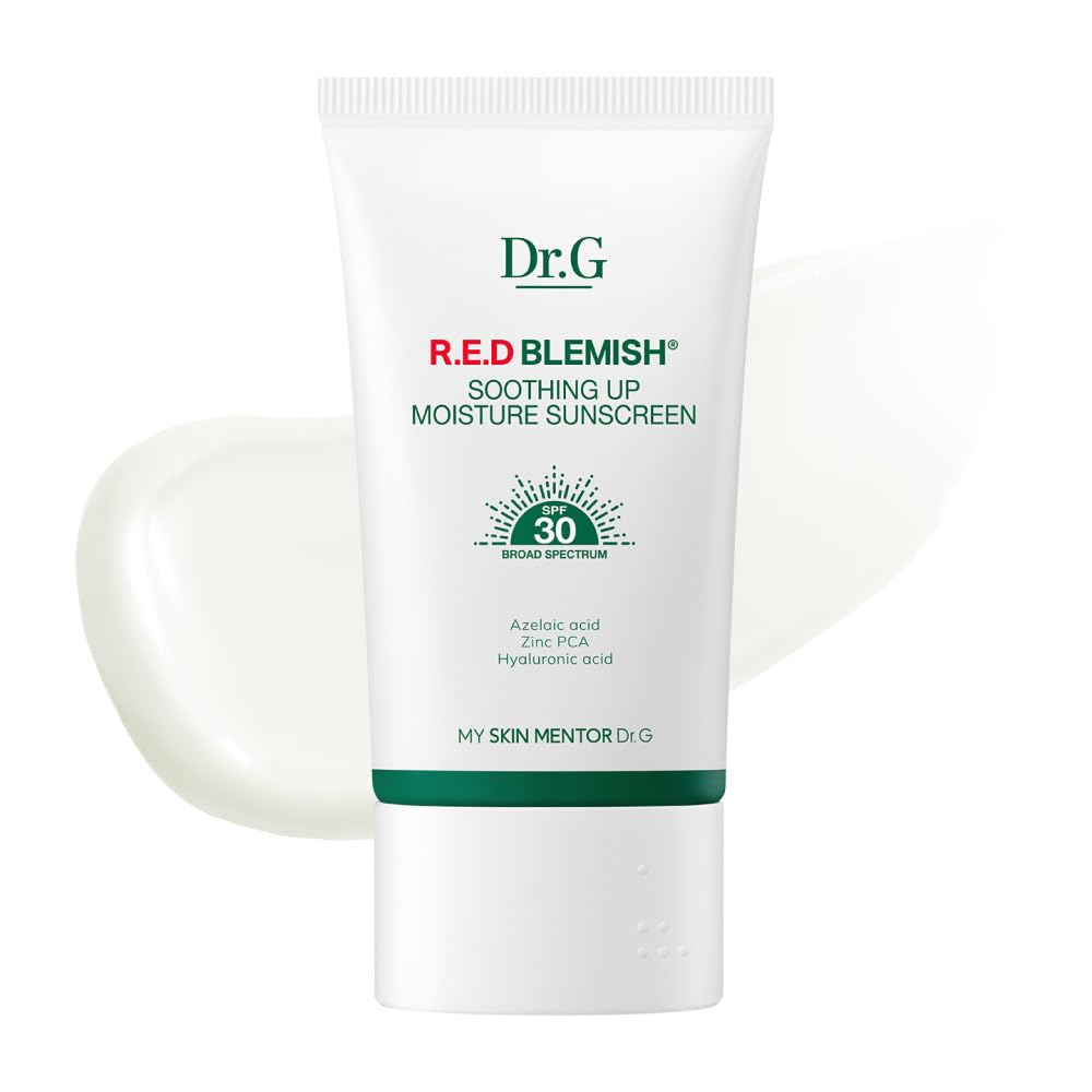 Dr.G R.E.D. Blemish Soothing Up Moisture Sunscreen – Hydrating, Non-Greasy Broad Spectrum SPF for Sensitive Skin