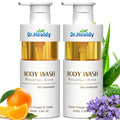 Dr. Healdy Body Wash with Pump – Relaxing Citrus & Cedar, 24h Moisture, Pack of 2
