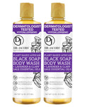 Dr Jacobs Naturals African Black Liquid Soap with Lavender & Sage – All-In-One Cleanser (2pk 16oz)
