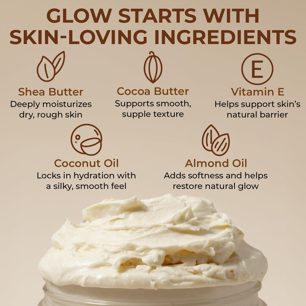 Dr. Jacobs Naturals Shea Soufflé Body Butter – Lightweight, Non-Greasy Moisturizer with Sandalwood