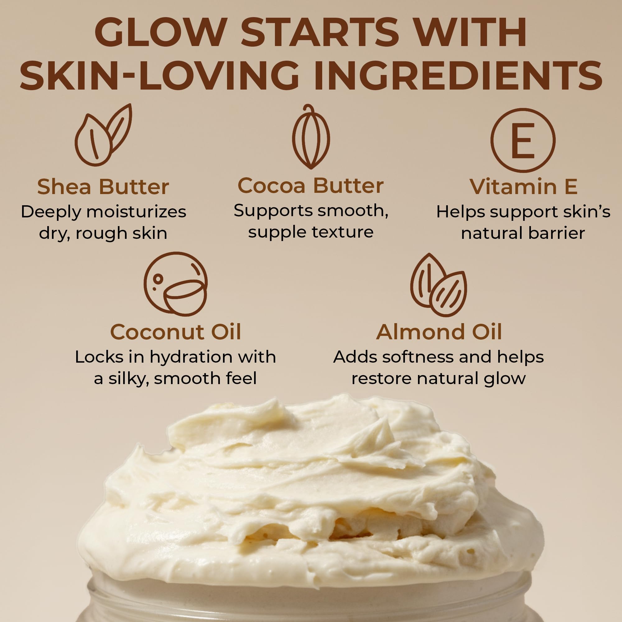 Dr. Jacobs Naturals Shea Soufflé Body Butter – Lightweight, Non-Greasy Moisturizer with Sandalwood