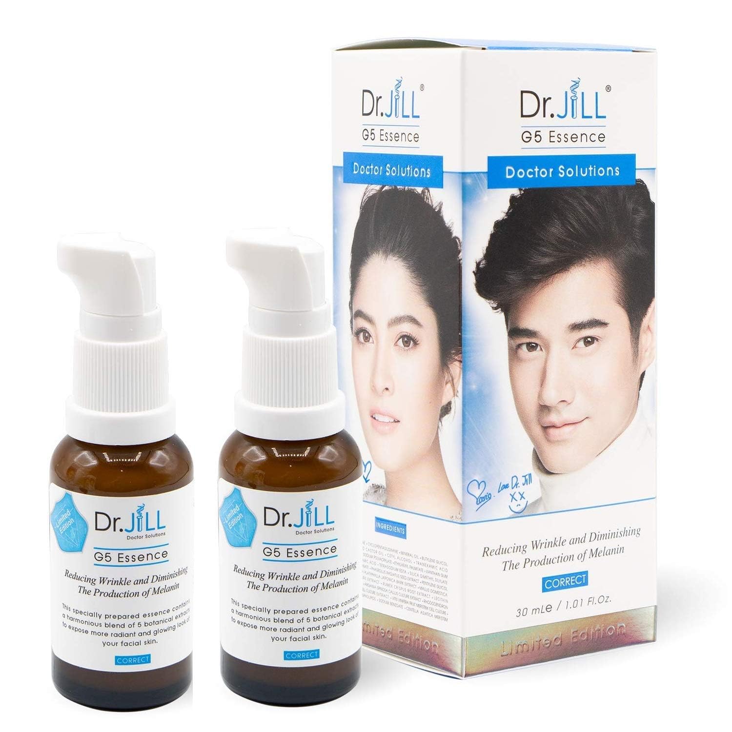 Dr.jill G5 Facial Serum – Moisturizing Skin, 30 ml, Pack of 2 Bottles
