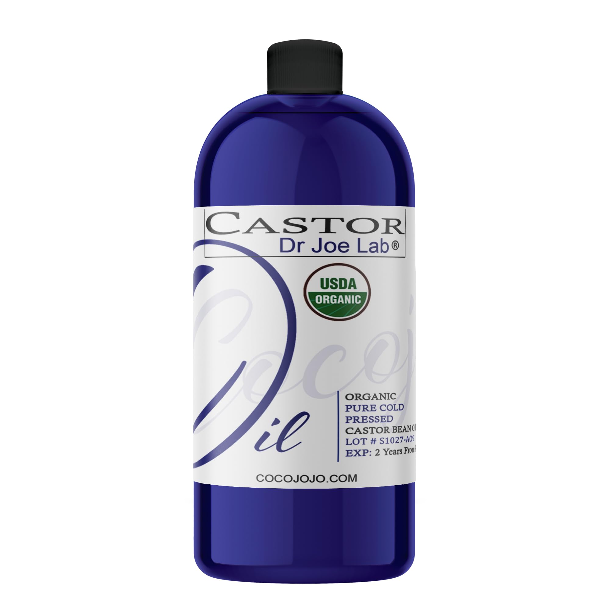 Dr Joe Lab Castor Oil Organic – Cold-Pressed, Hexane-Free, 32 oz