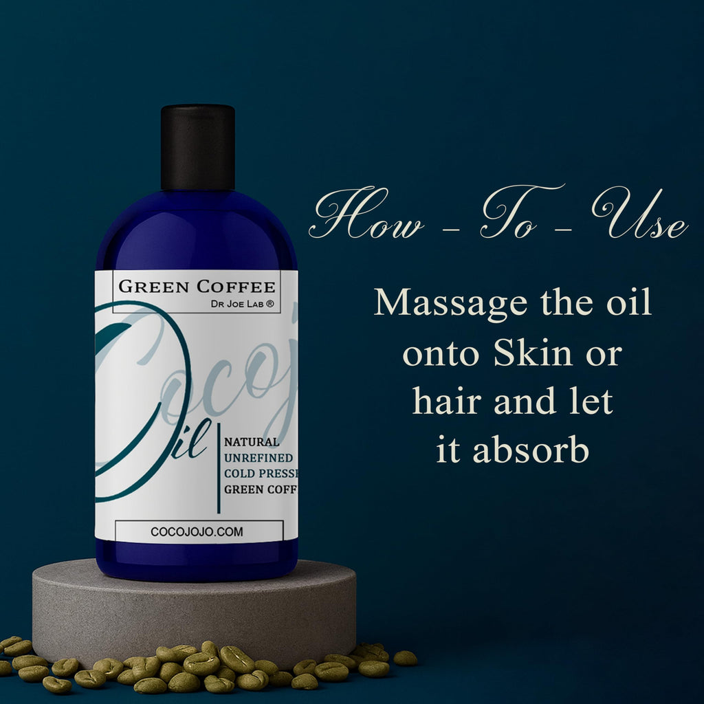 Dr Joe Lab Green Coffee Bean Oil – Pure, Cold-Pressed Carrier Oil for Skin, Hair & Nails